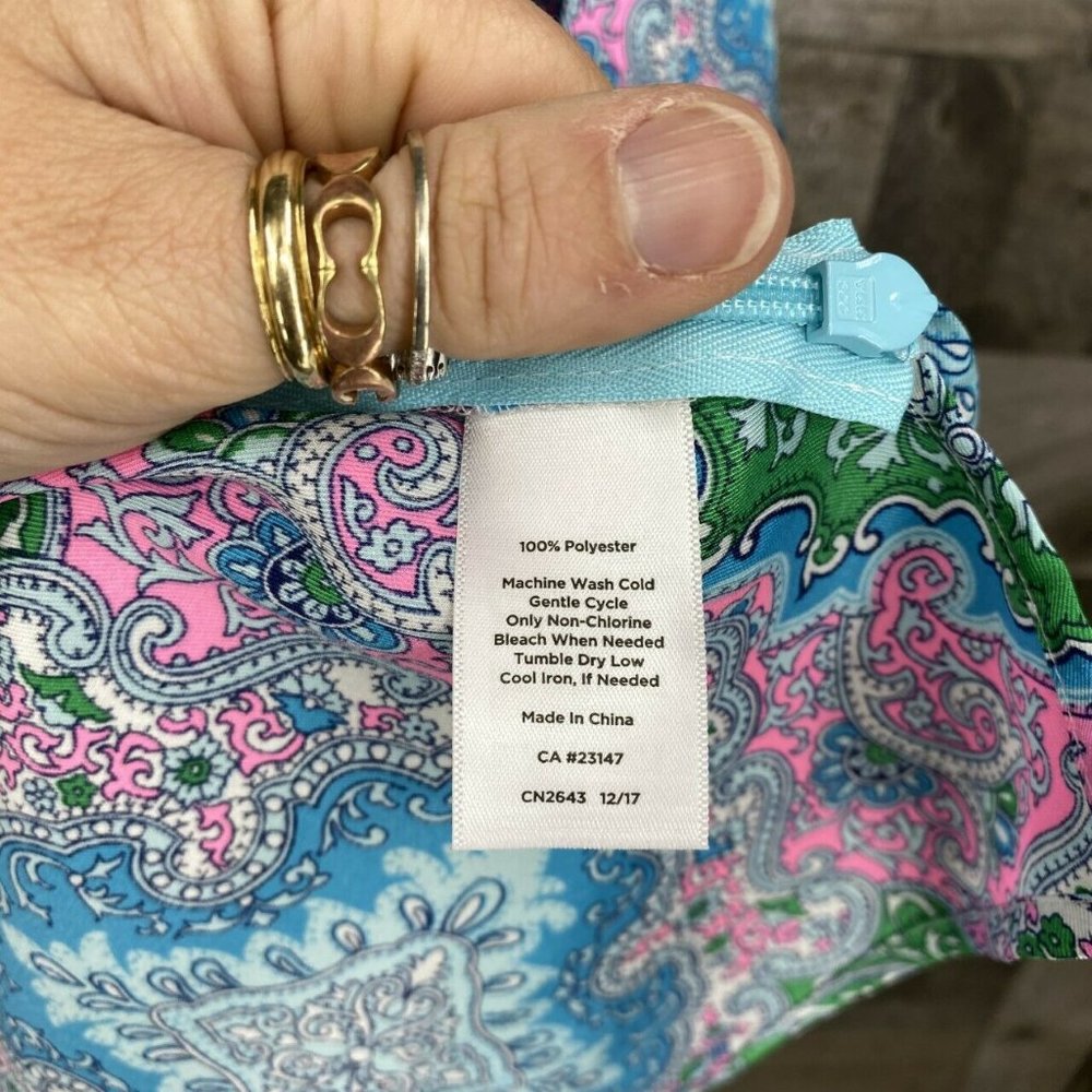 Talbots Short Sleeve Paisley Top Blouse Size Small - Picture 6 of 7